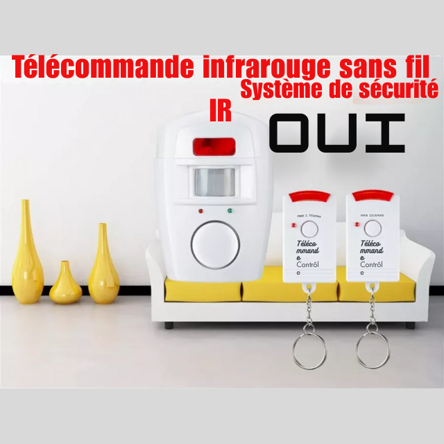 ALARME DE SECURITE SANS FIL A DETECTION DE MOUVEMENT SUSPECT