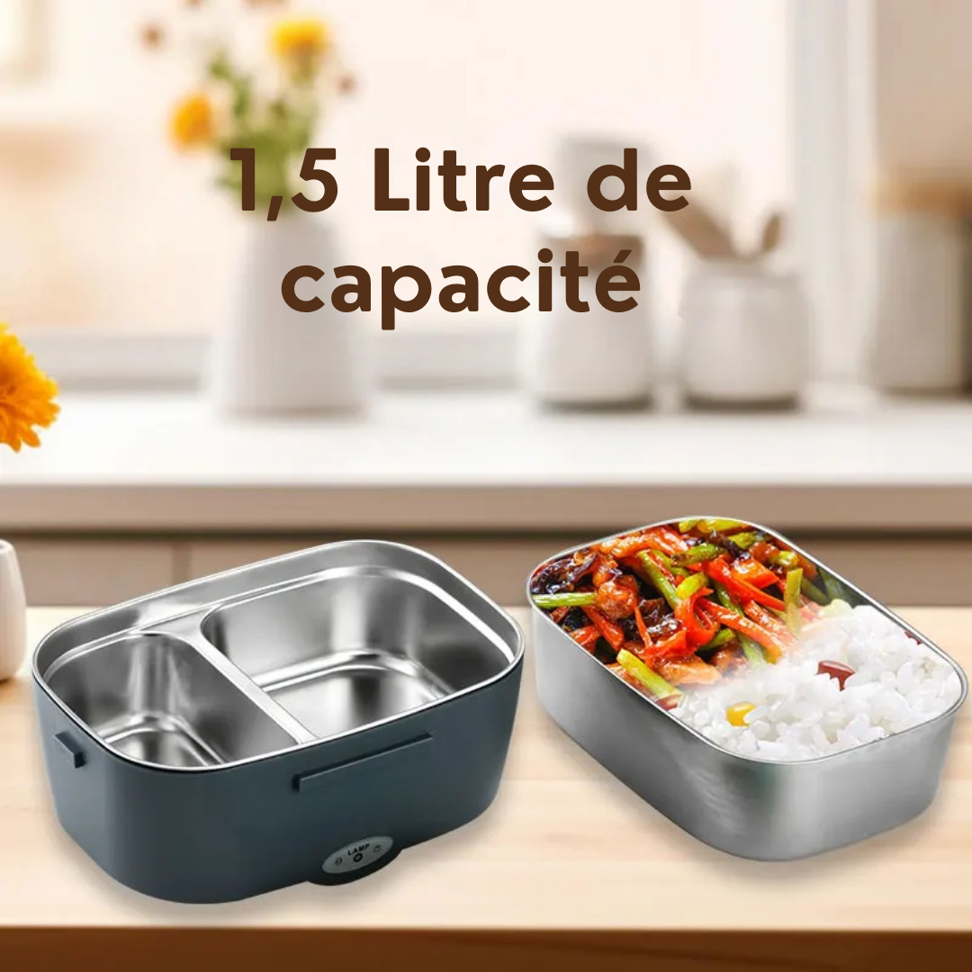 MINI GAMELLE ELECTRIQUE A DEUX COMPARTIMENTS (1,5 Litre au total)