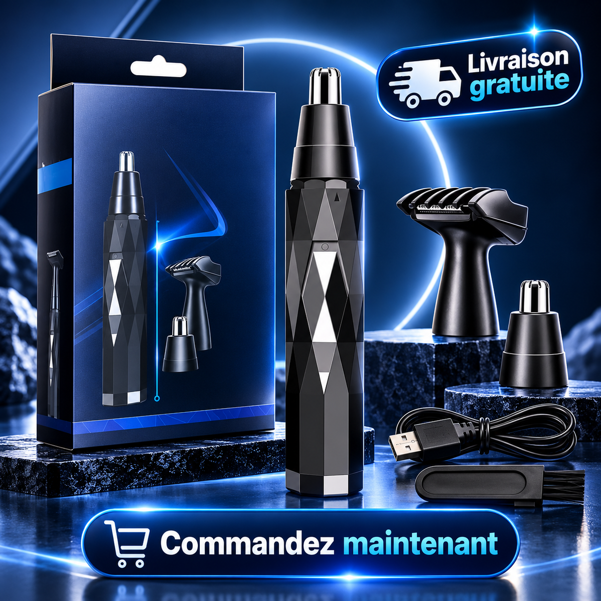 MINI TONDEUSE 2 EN 1