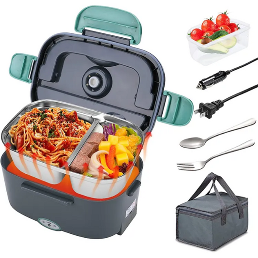 MINI LUNCHBOX ELECTRIQUE A DEUX COMPARTIMENTS (1,5 Litre au total)
