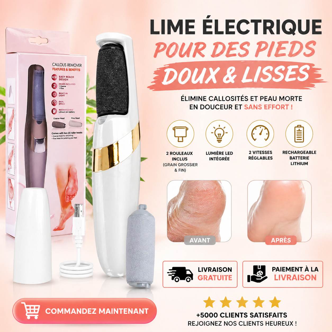LIME ÉLECTRIQUE ANTI CALLOSITÉS